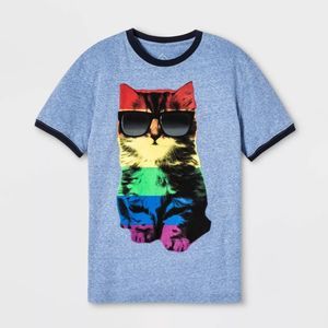 Men’s Shirt Pride Adult Short Sleeve Rainbow